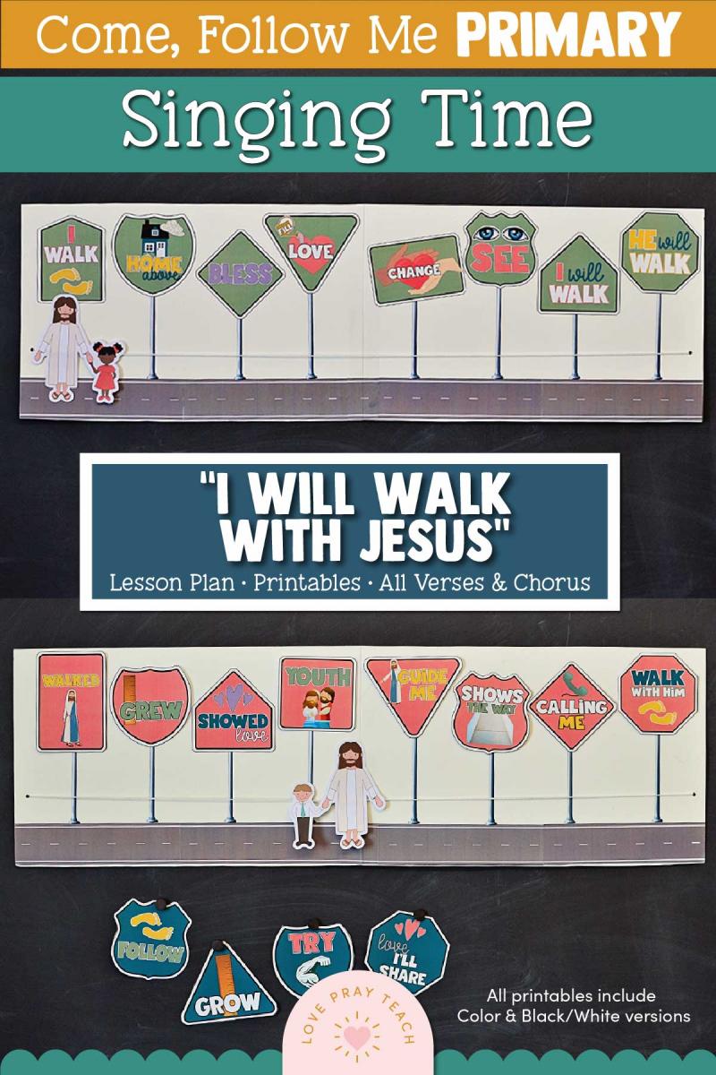 "I Will Walk With Jesus" Come, Follow Me for Primary Singing Time