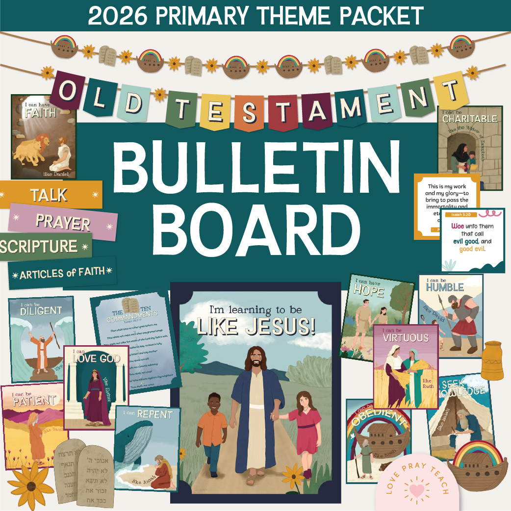 2026 Primary Bulletin Board Bundle for Old Testament