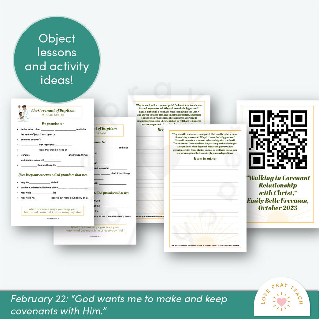 object lesson and activities for Young Women and Young Men Lesson Packet for February 16-22 - Genesis 12–17; Abraham 1–2