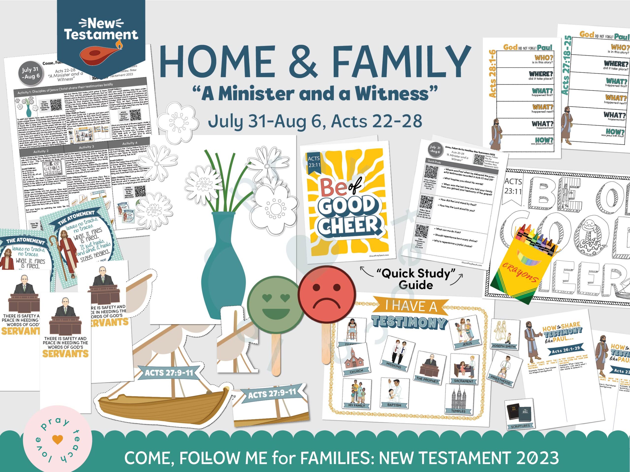 Come, Follow Me—For Individuals and Families: July 31-Aug 6,A Minister and a Witness