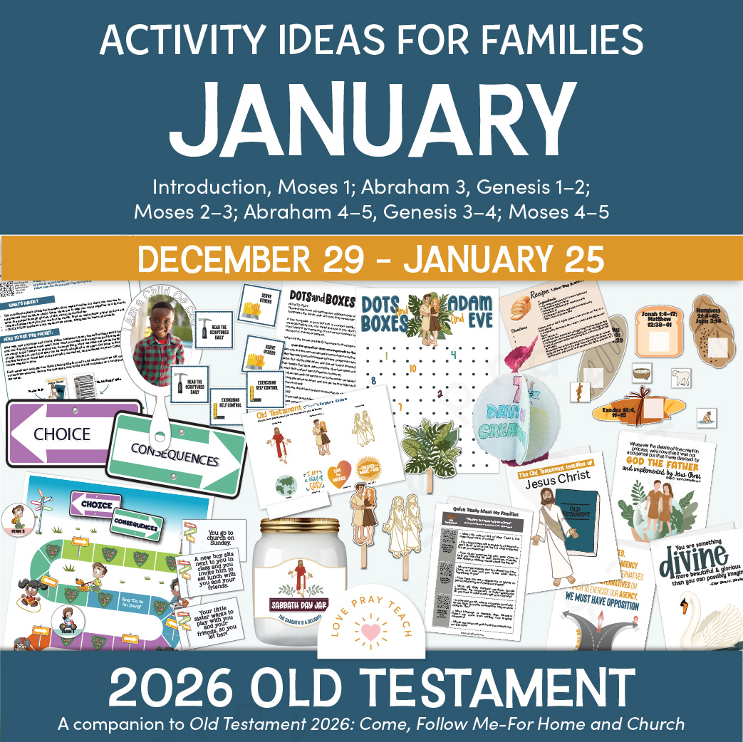 January 2026 Old Testament activity ideas for Latter-day Saint families studying Come, Follow Me